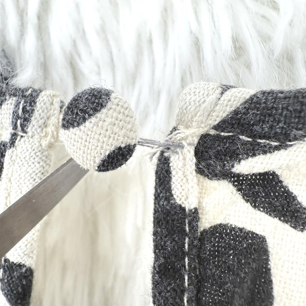 Who What Wear Linen Blend Dress XXL Black White Animal Print Pockets Modest - Picture 7 of 11